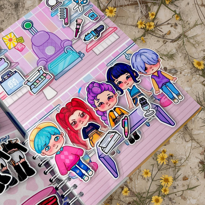 K-pop Group: Chicas contra chicos A4