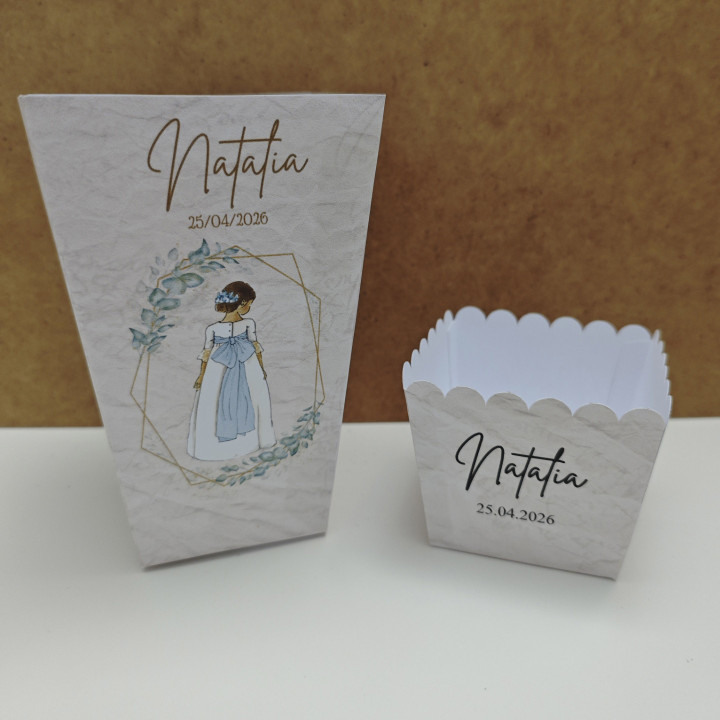 Comunión niña lazo